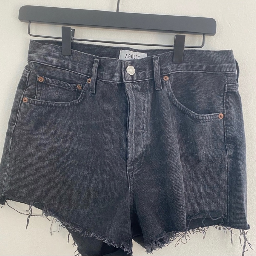Agolde black cut off sorts size 27
